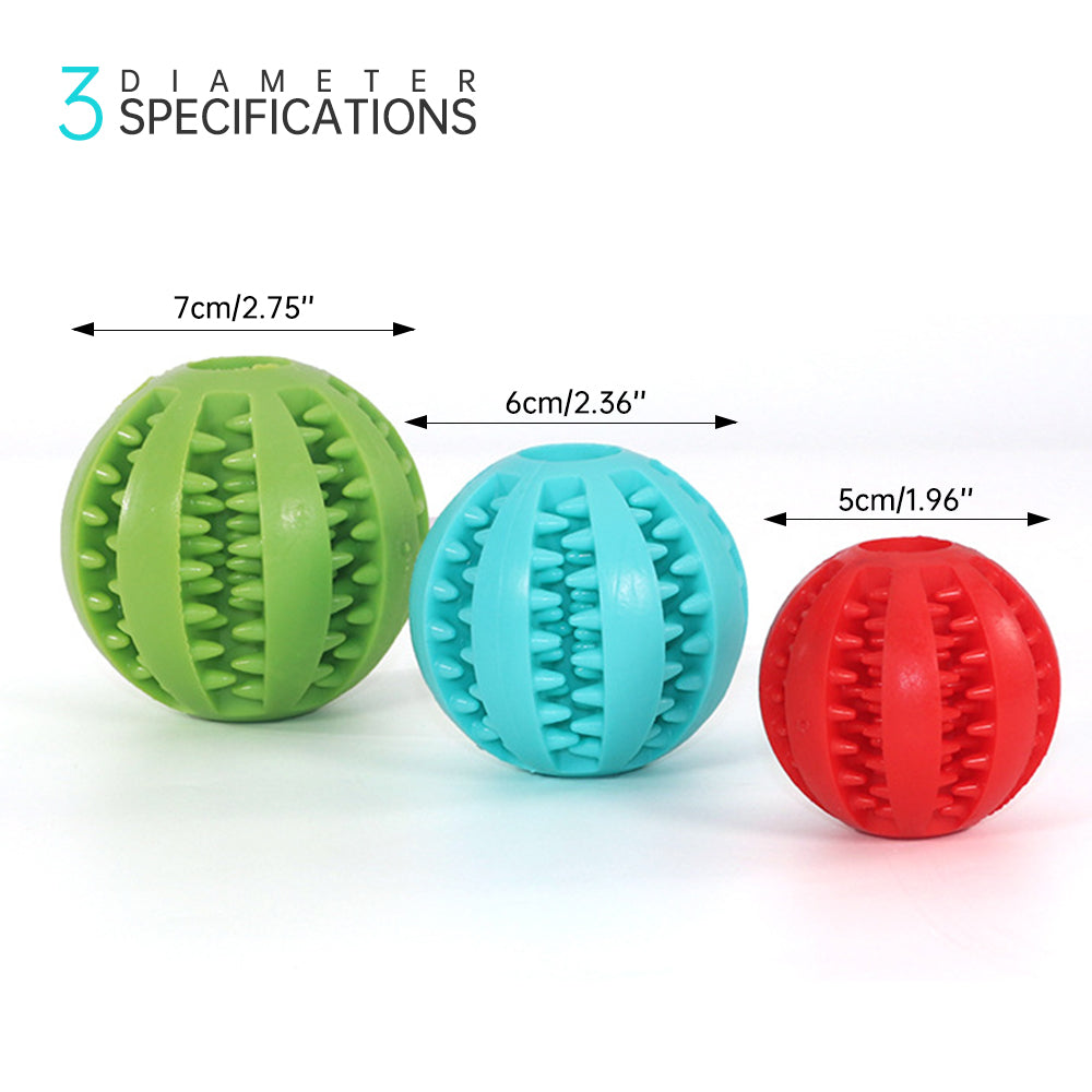 Dog Chew Toy Natural Rubber Puzzle Ball Dog Geometric Safety Toys