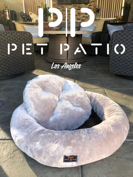 2 in 1 gray dog bed by Pet Patio